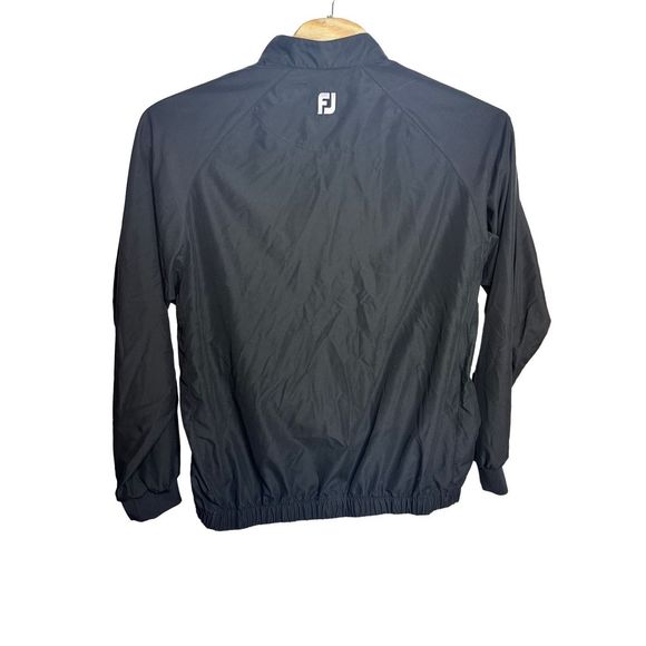 FootJoy FJ Windbreaker 1/4 Button Down Black Long Sleeve‎ Jacket Size XL Men's - Picture 2 of 5